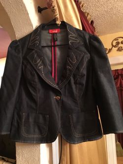 Ladies levis jacket color dark blue brand Latina life excellent condition like new