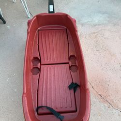 Radio Flyer Wagon For Two Children Few Drops Of White Paint On It, Other Than That, In Great Condition