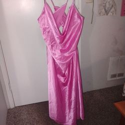 Pink Silk Dress 