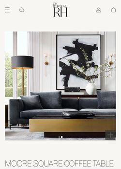 Restoration Hardware Moore Coffee Table OBO