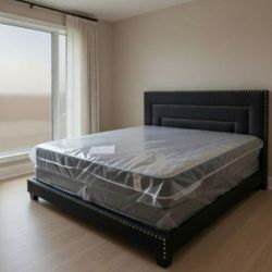 New KING SIZE BED FRAME WITH MATTRESS NEW BEDROOM FURNITURE KING SIZE BED SET 