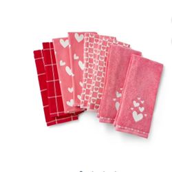 Valentine 8 Piece Kitchen Towels 