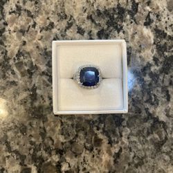 Blue Sapphire Ring Size 7