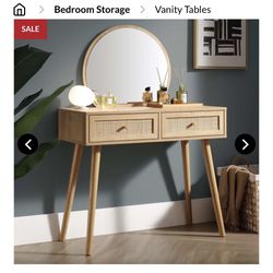 Vanity Table With Mirror