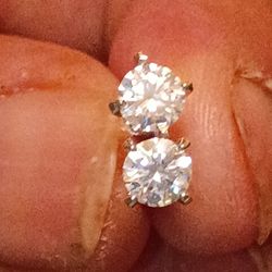 .5ct Diamond Earrings In 925 Silver 