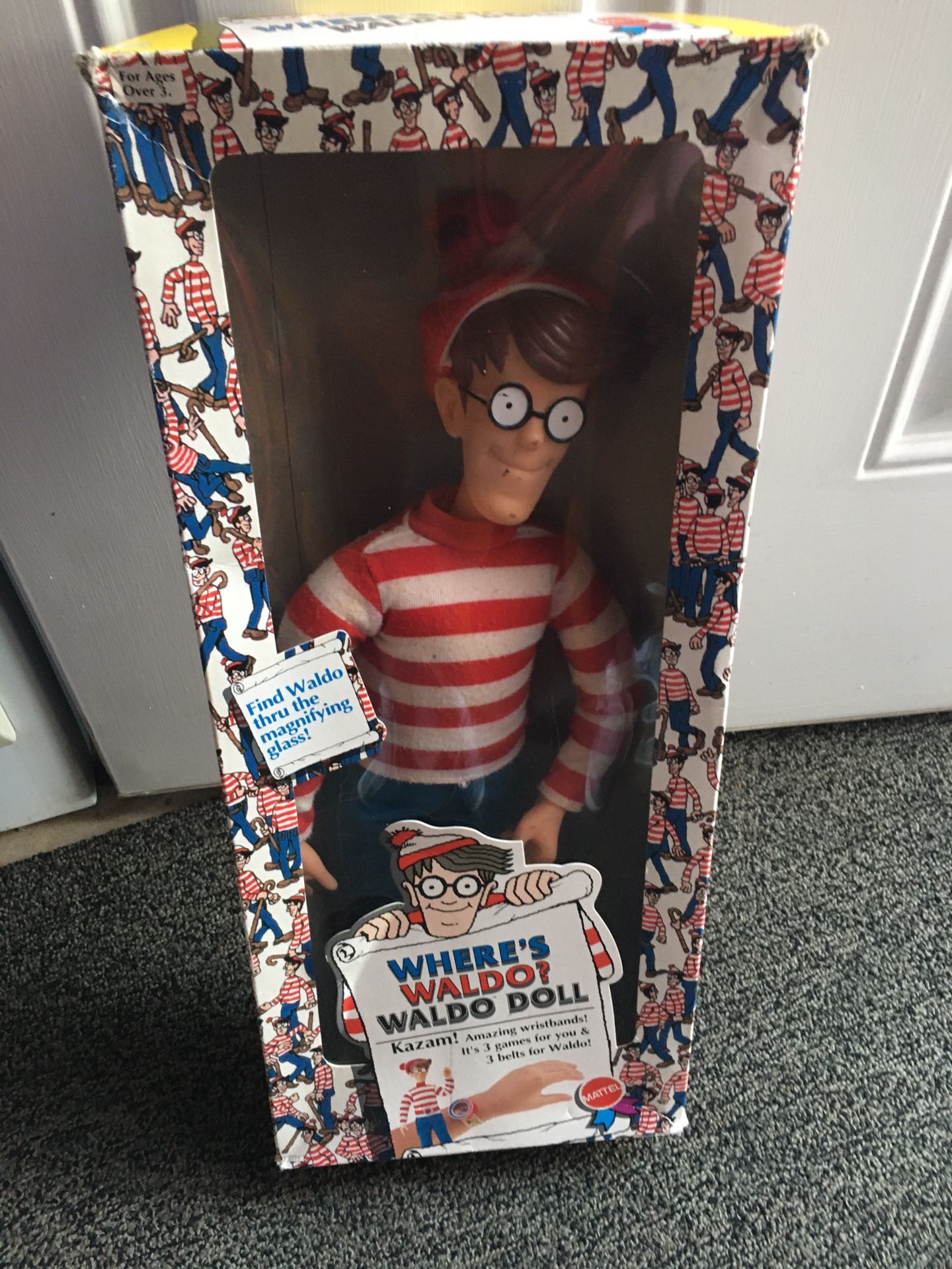 Where’s Waldo doll in box 1991  No accessories  