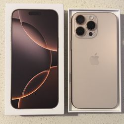 Unlocked iPhone 16 Pro Max 256 Desert Titanium