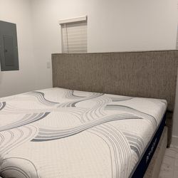 King size mattress and bed frame