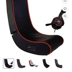 SYLVANIA Rocker Gaming Chair with Built-In Speak