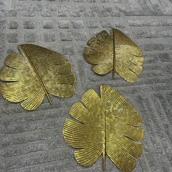 Gold Metal Leaves