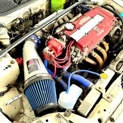 Custom  P72 Aluminiun Intake Manifold ☆ 6" Intake pipe ☆ 89 mm throttle body TPS ☆ 6" air filter ☆ Samco hose Clamps ☆ DOHC VTEC Honda Acura B18c1 B18