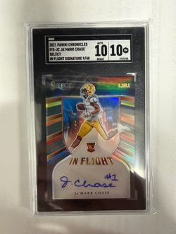 2021 Panini Chronicles Ja'Marr Chase RC Auto SGC 10