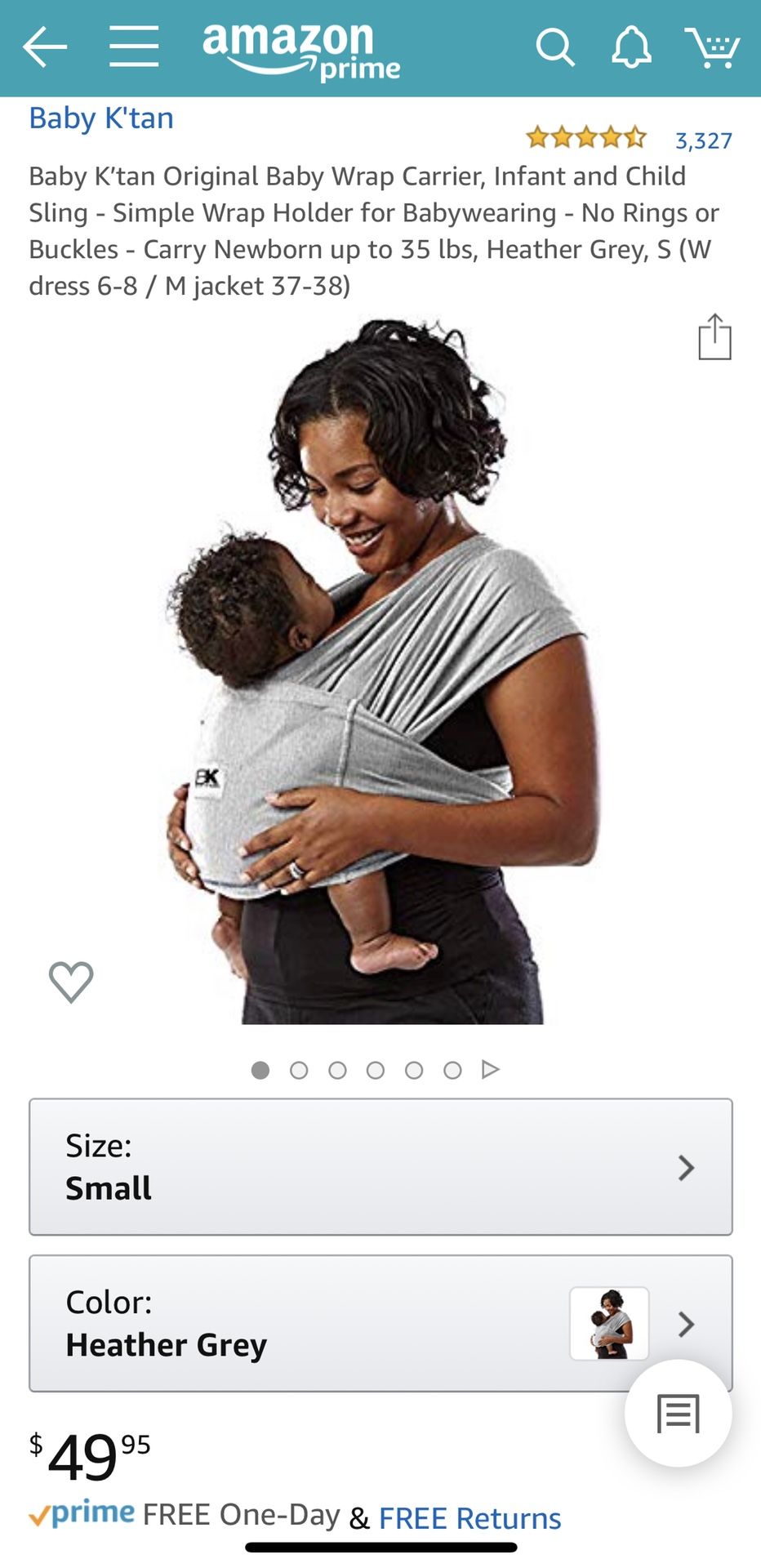 Baby K’Tan Baby Carrier