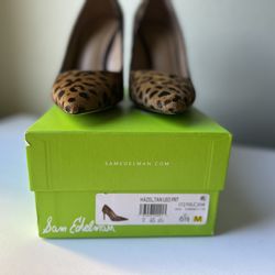 Sam Edelman Hazel Pumps — Tan Leopard (Size 6.5)