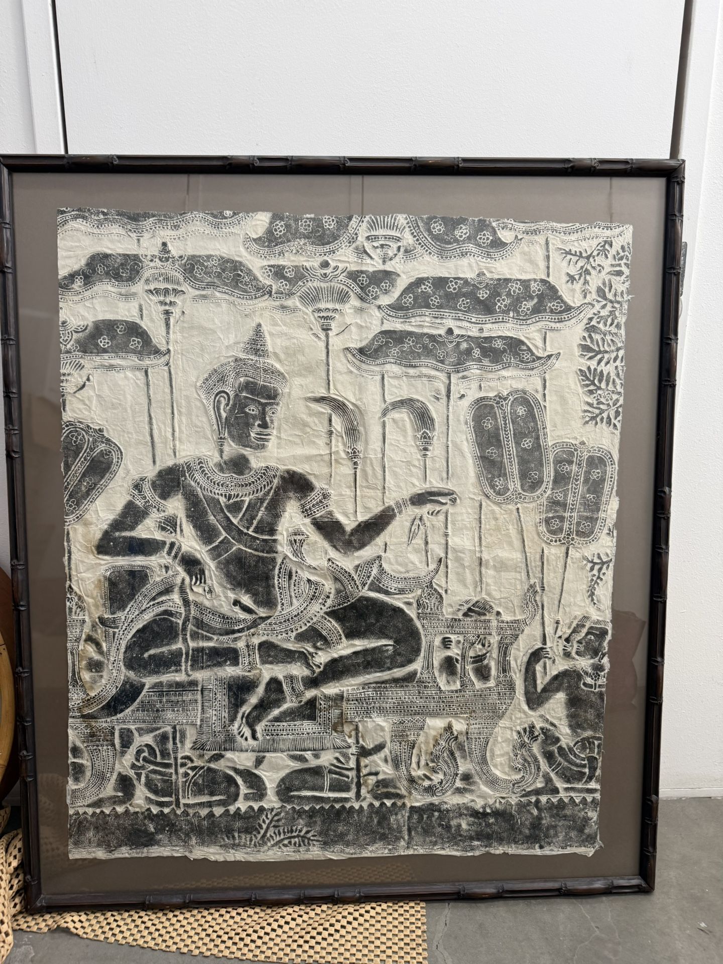 Hindu * Temple Rubbing*Ramayana Procession
