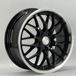 17” rpm wheels black finish 5x4.5 set of 4 new in box