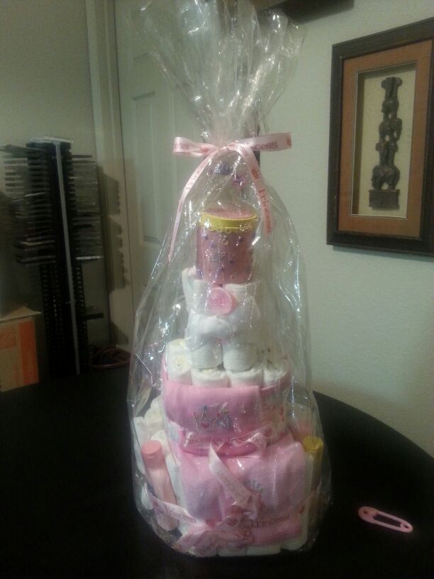Princess Girls Diaper cake. Great present!
