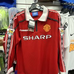 Beckham Retro Manchester United Soccer Jersey 
