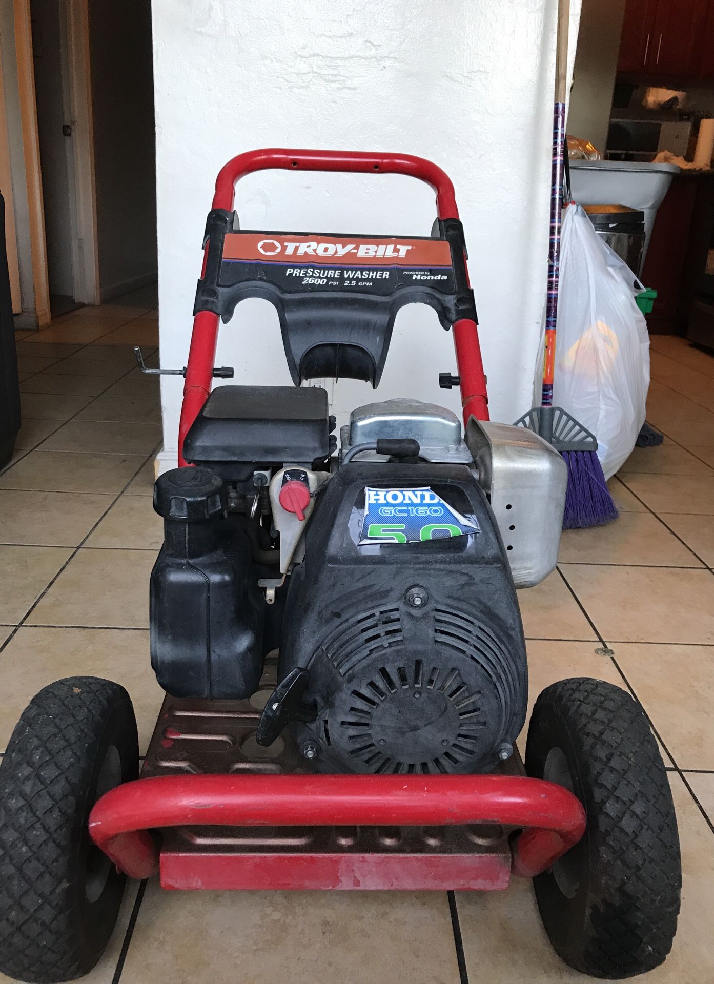 Excell XR2600 Pressure Washer W/Honda GC160 Engine And New Pump For
