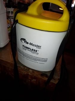 Flomaster Professional Cordless PowerSprayer Lithium Battery runs 2hrs. Before Recharge , Charger included 30 in. Wand Handle or Shoulder Harness . E