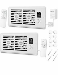 Register Booster Fan with Remote 2-Pack