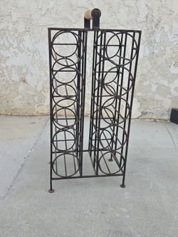 Wrought Iron Wine Holder 