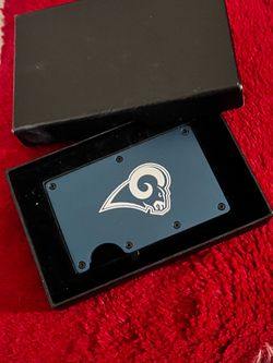New Rams RFID Blocking Wallet Clip