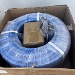 New Air Line Kit, 1/2 in x 200 ft PEX-AL-PEX Blue Compressed Air Piping System with Brass Fittings