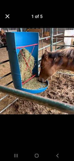 Hanging Grain and Hay Feeders