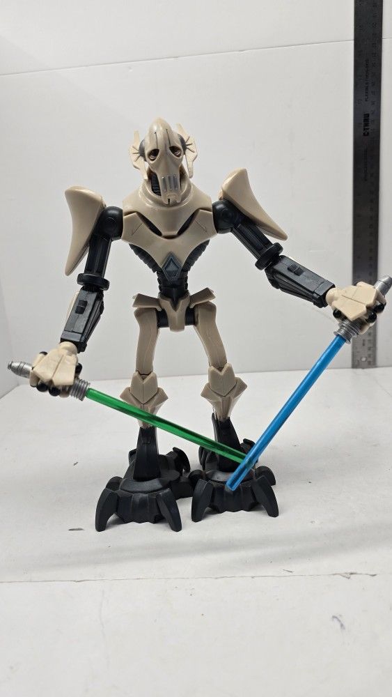 Star Wars General Grievous 10" Action Figure Force Battlers Clone Wars - 2009 Kids Toy Man Cave Collectibles Retro Sci-fi star Trek