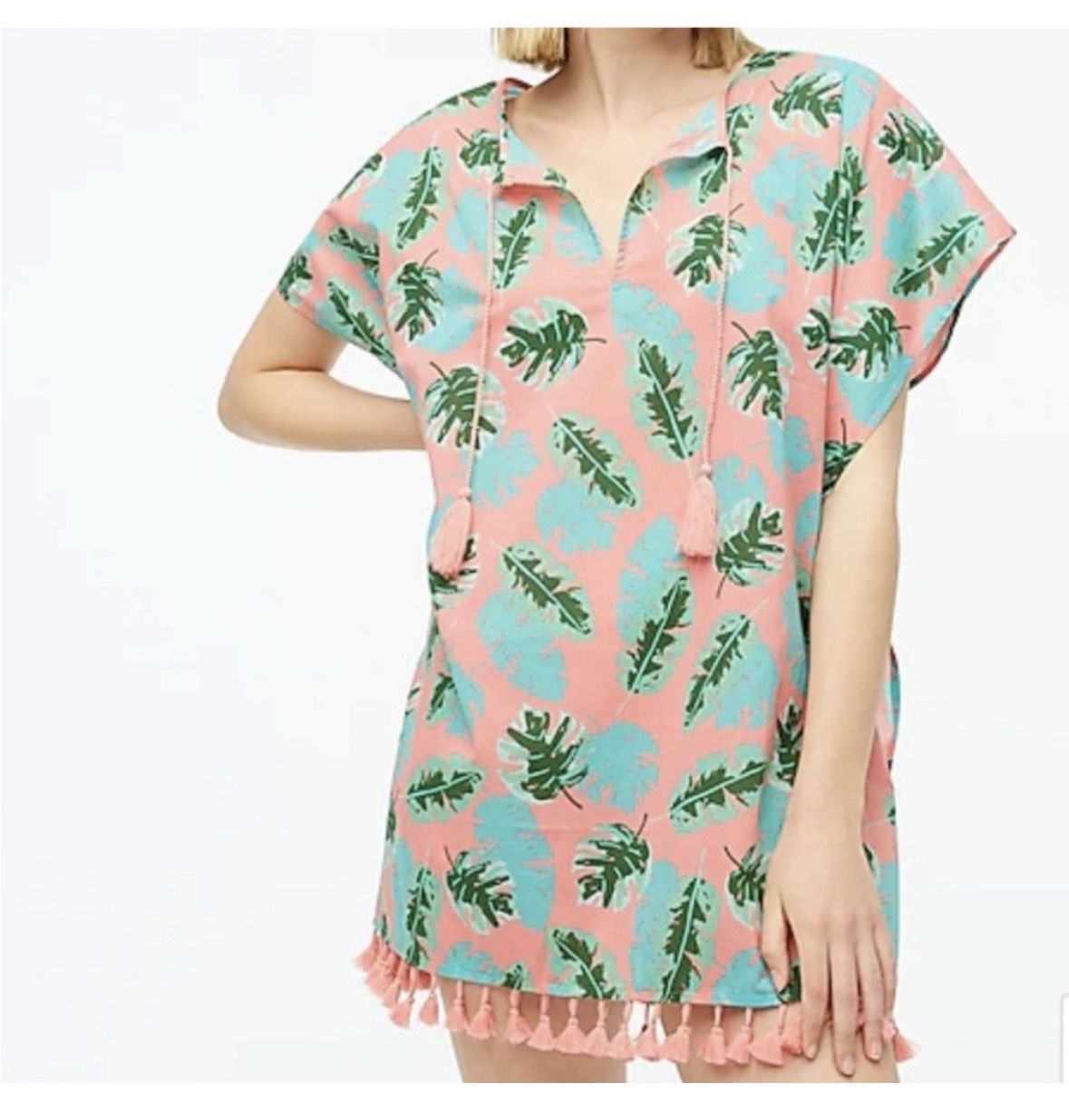 J. Crew Kaftan Swim Tunic Beach Coverup