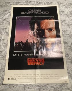 Movie Poster Sudden Impact  Clint Eastwood 