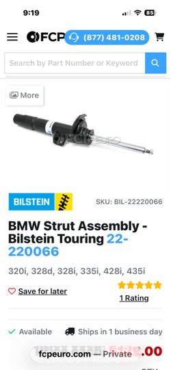 Bilstein Touring Strut Assembly BMW 22-220066