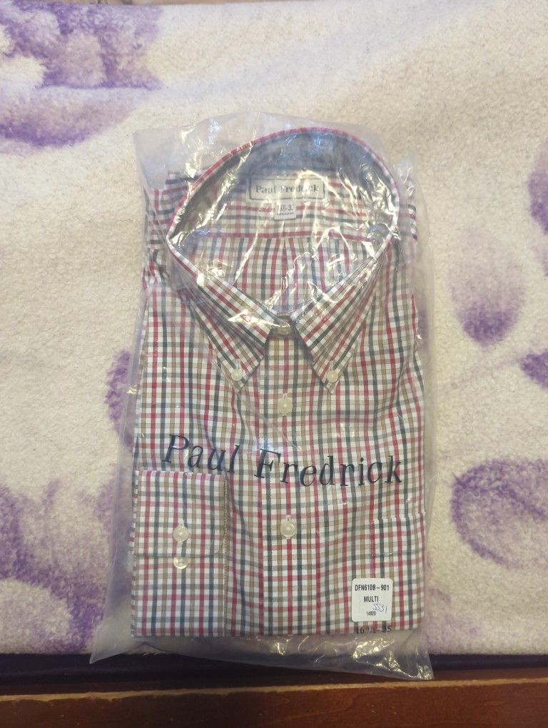 Brand New Paul Frederick Long Sleeve Dress Shirt