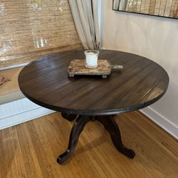 Kitchen Table - 4 Feet, Rustic Wood Vibe