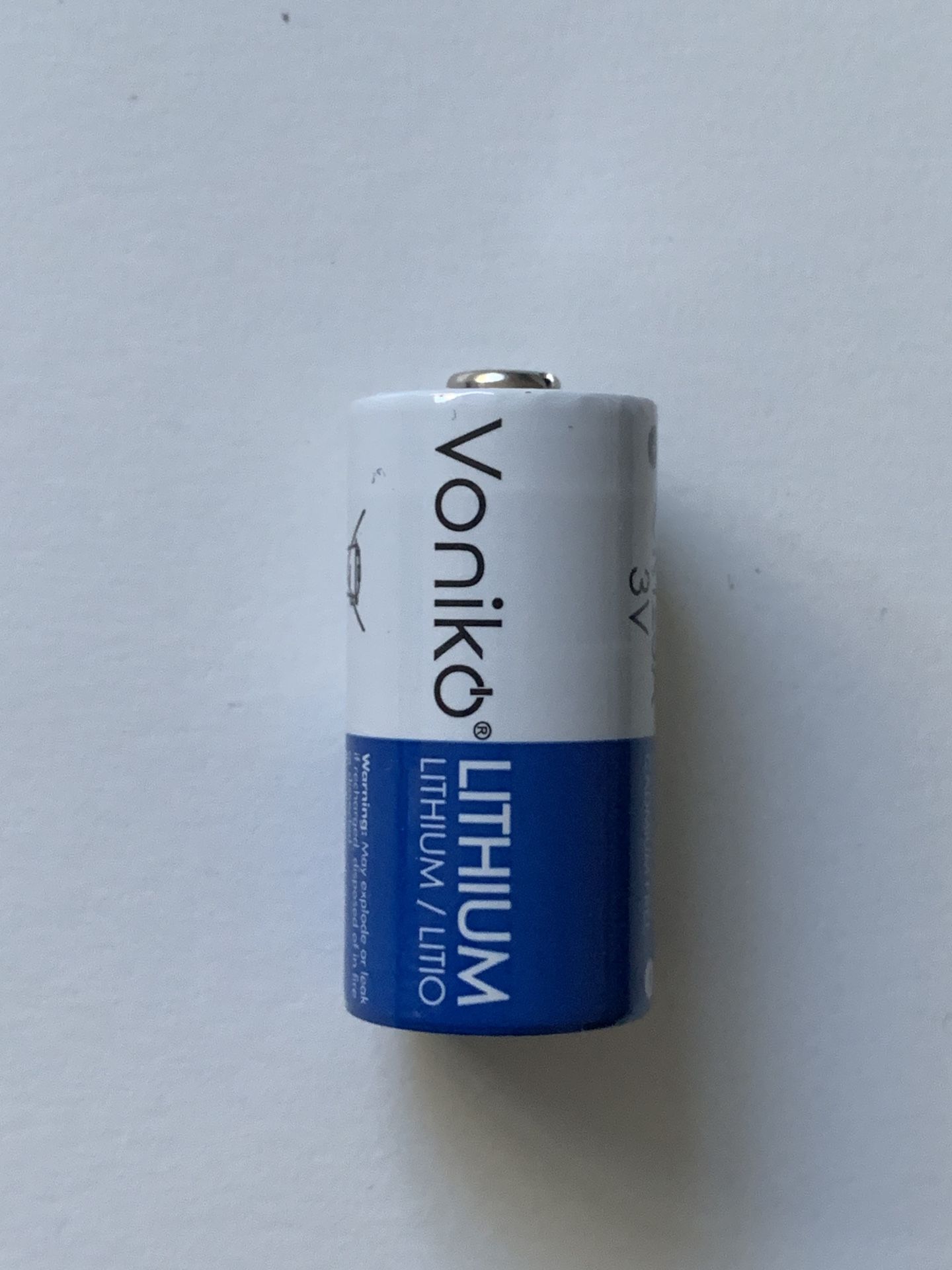 New Voniko Lithium CR123A 3V Battery for Alarm System Camera Etc Cash only