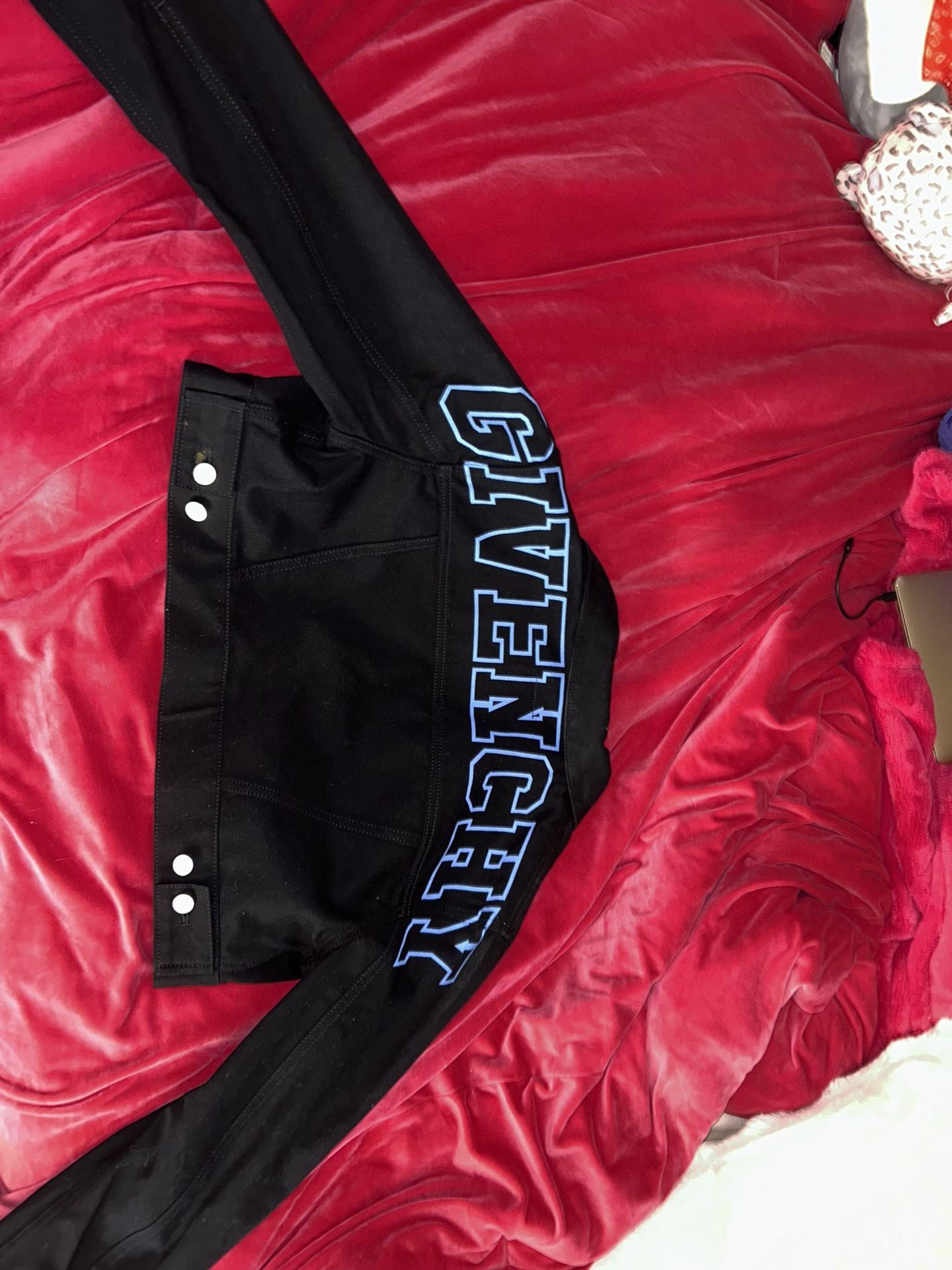 Givenchy Game Day Denim Cropped Jacket