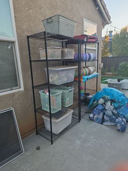 Black outdoor racks