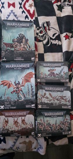Tyranids  40k gw models in box some built 4 painted