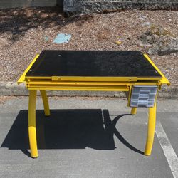 Glass Top Drafting Table 