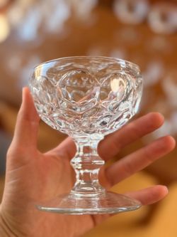 Vintage Yorktown Crystal Clear Glasses – Set of 8