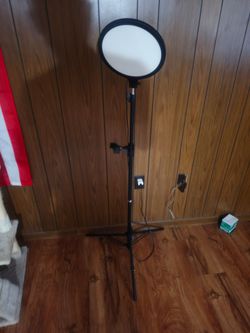 Dimmable Round LED Video Panel Light with Adjustable Tripod Stand