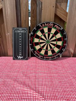 Viper League Pro Bristle Dartboard with Scoreboard