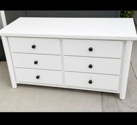 White all wood dresser