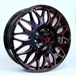 22 Inch Dually Wheels 🔥TIRES= 33/12/50/22💥35/12.50/22🔥12 Ply 💥Chevy Ford Dodge 💥Free Spike 🔥4195$