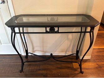 Glass Top Side Table