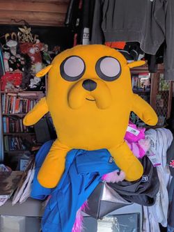Cartoon Network Adventure Time Talking Jake 20" Plush Stuffed Animal  TESTED