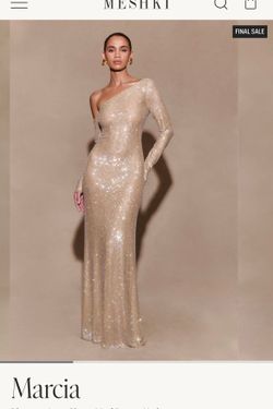 Long sleeve sparkly dress
