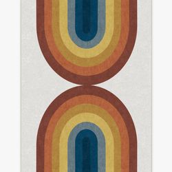 Ruggable Absida Rainbow Washable Area Rug