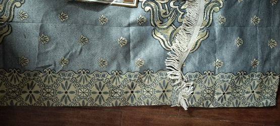 Jacquard Curtain Panel Set with Attached Valance 55" X 84 in (2 PCS) RedJacquard Curtain Panel Set with Attached Valance 55" X 84 inch (2 PCS)